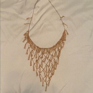 Kendra Scott Elegant Gold Chain Fringe Necklace